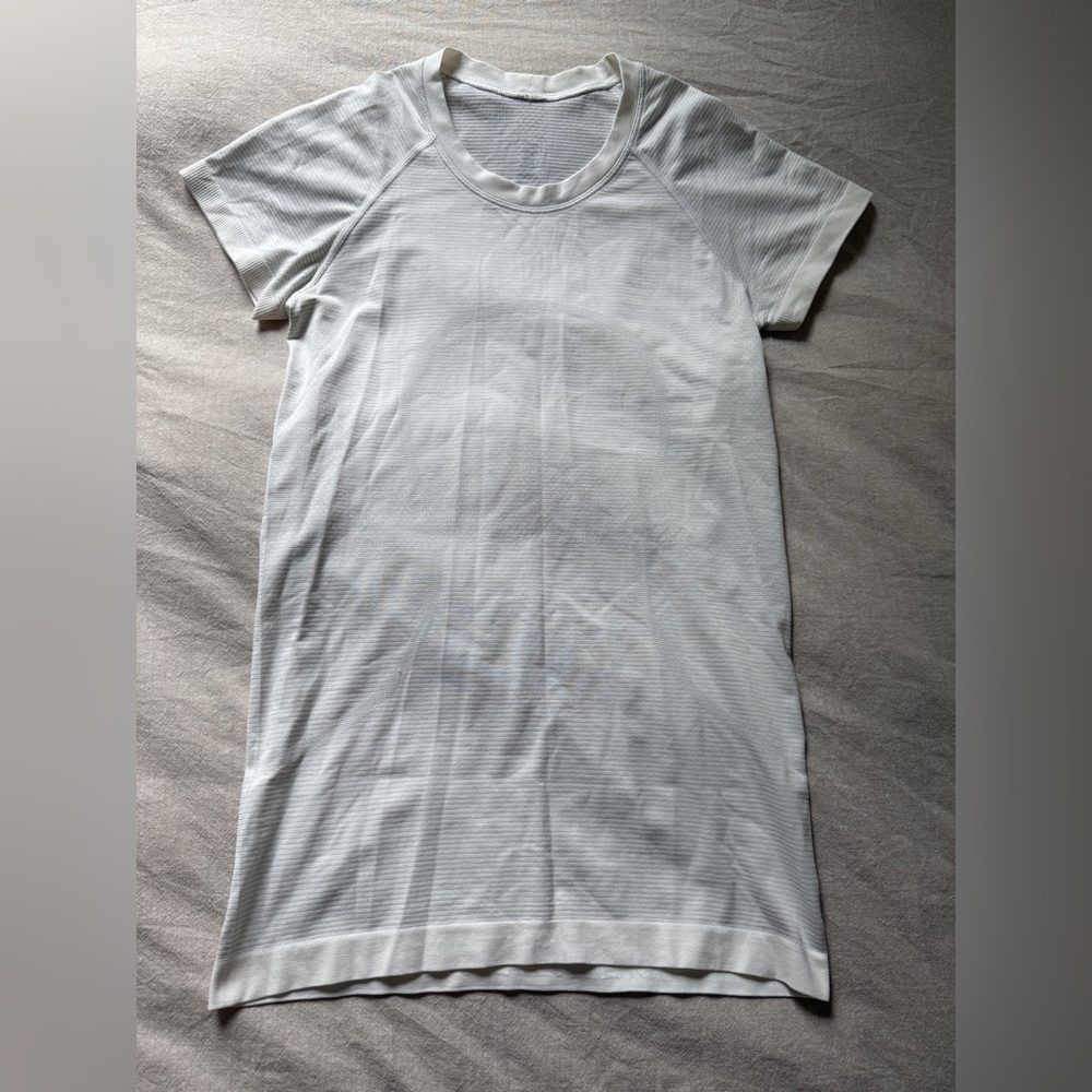 Lululemon White Swiftly Tech Long-Sleeve